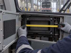 Measuring cab filter housing