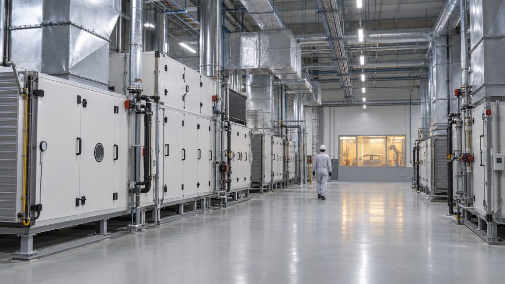 Paint-line AHU plant room