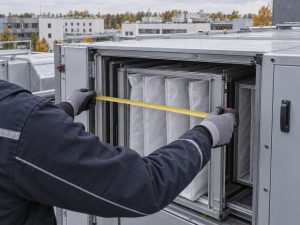 Surveying AHU filter section