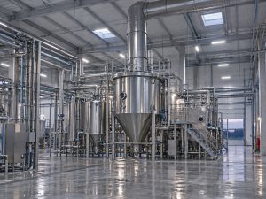 Whey drying line process hall