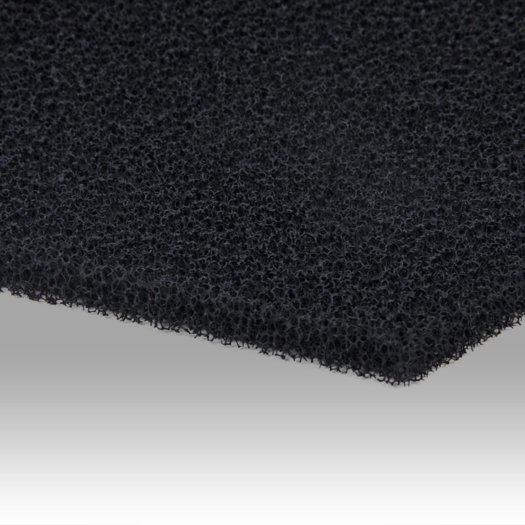 PU foam air filters black in white
