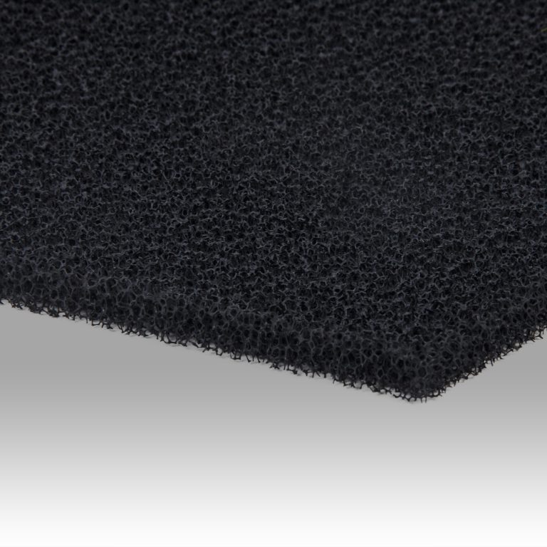 PU foam air filters black in white