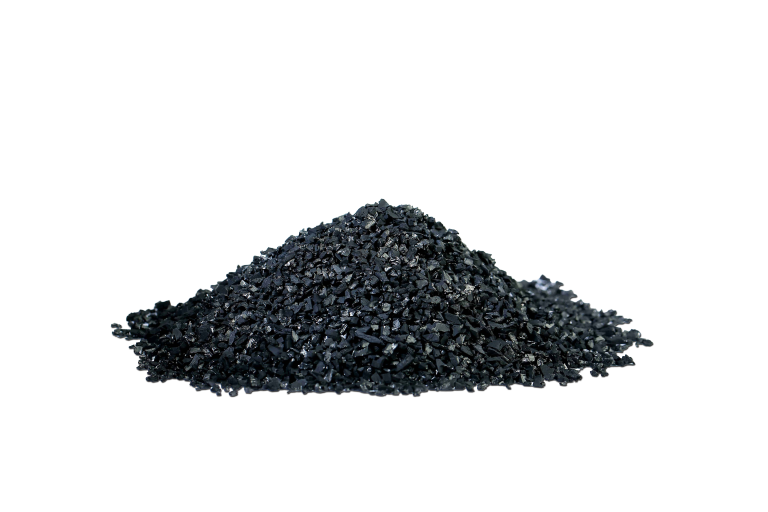 Carbon granules for adsorbing undesirable substances from air